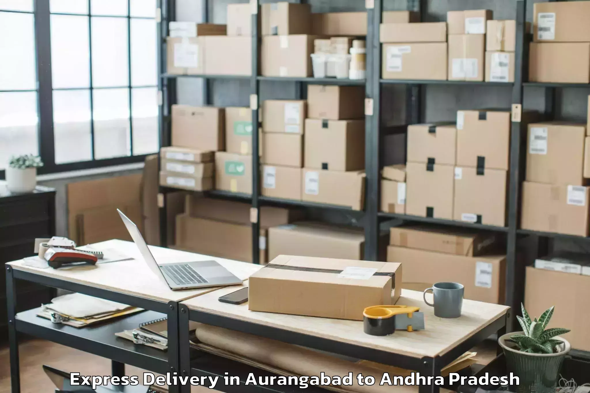 Quality Aurangabad to Kruthivennu Express Delivery